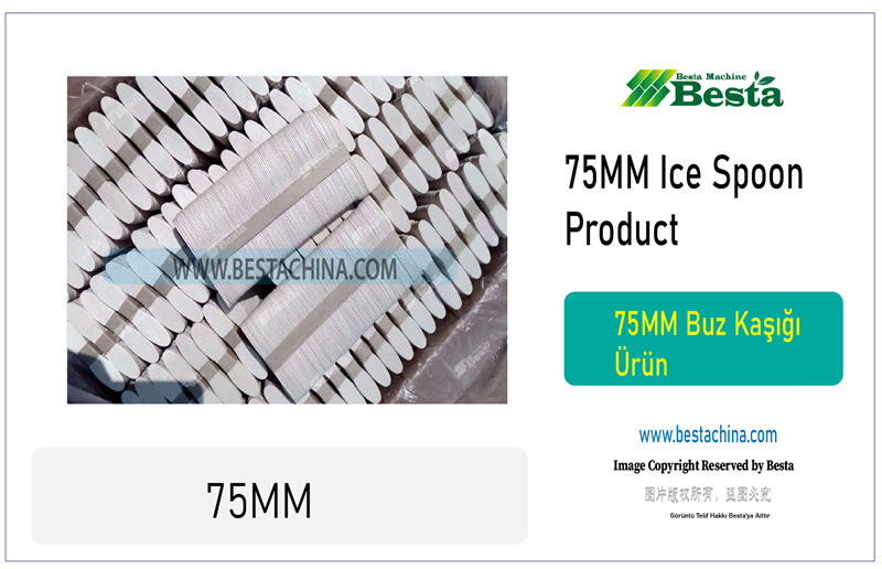 75mm ice cream spoon carved cutting blade 3