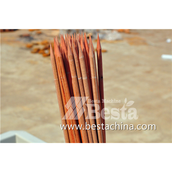 Wooden Skewer Making Machine, Round Wooden BBQ Stick Machine