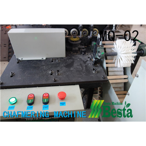 TONGUE DEPRESSOR STICK CHAMFERING MACHINE