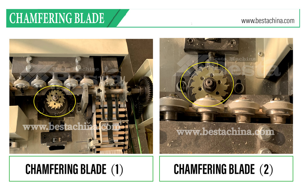 wooden ice cream stick chamfering machine