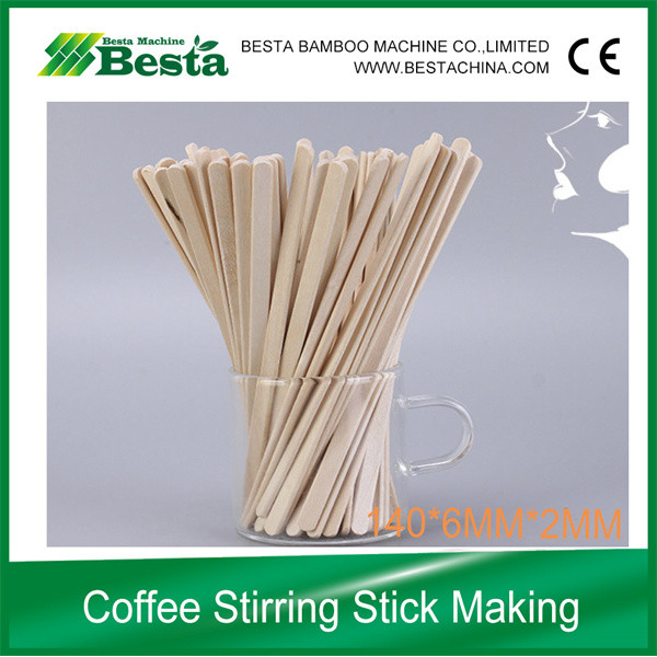 Wooden Coffee Stirring Stick Making Blade