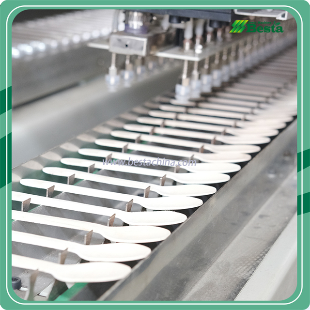 ASP-300B Fully Automatic Wooden Spoon Hot Pressing Machine two side hot pressing