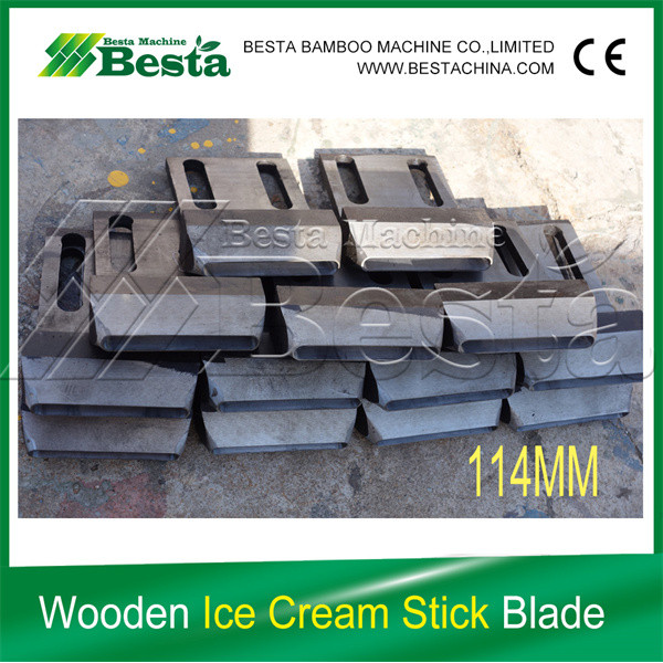 114MM Wooden Ice Cream Stick Carved Cutting Blade