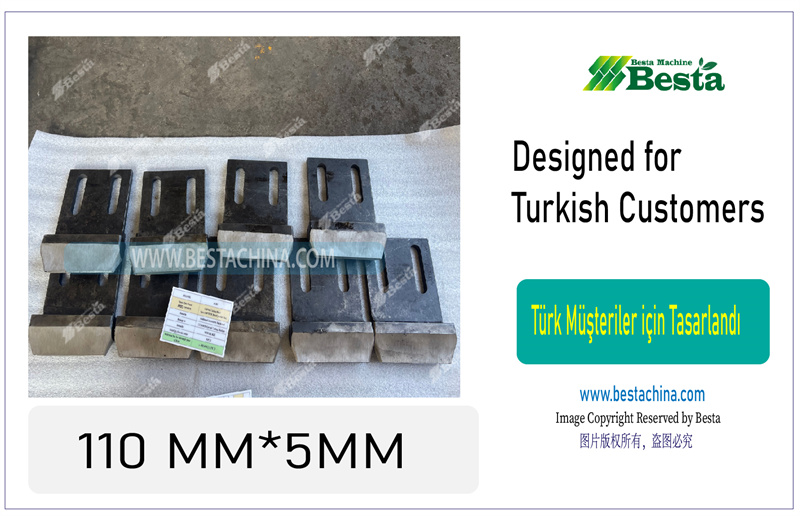 Wooden coffee stirring stick making blade 