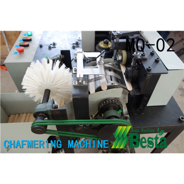 TONGUE DEPRESSOR STICK CHAMFERING MACHINE
