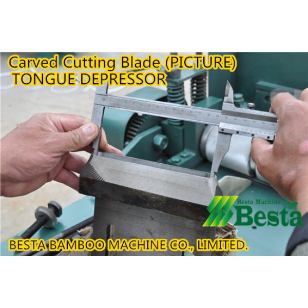 Tongue Depressor Stick Carved Cutting Blade
