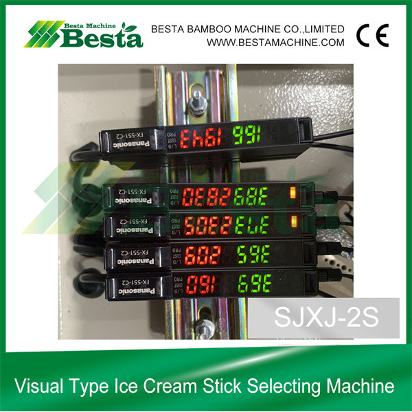 Two-Lens Type Visual Wooden Ice Cream Stick Selecting Machine
