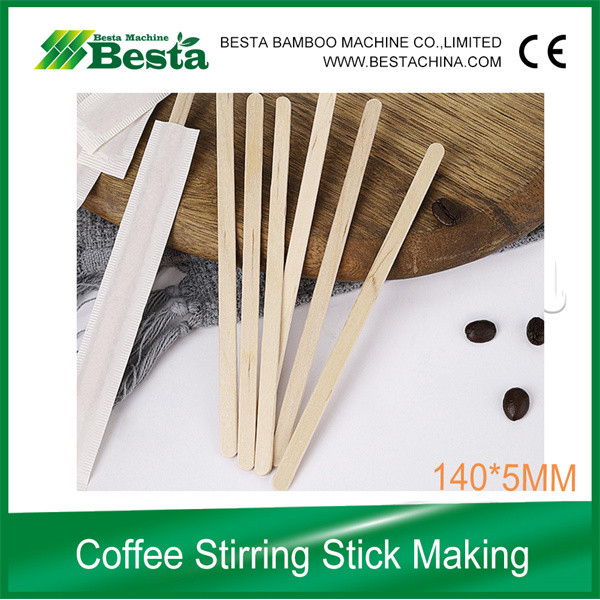 Wooden Coffee Stirring Stick Making Blade