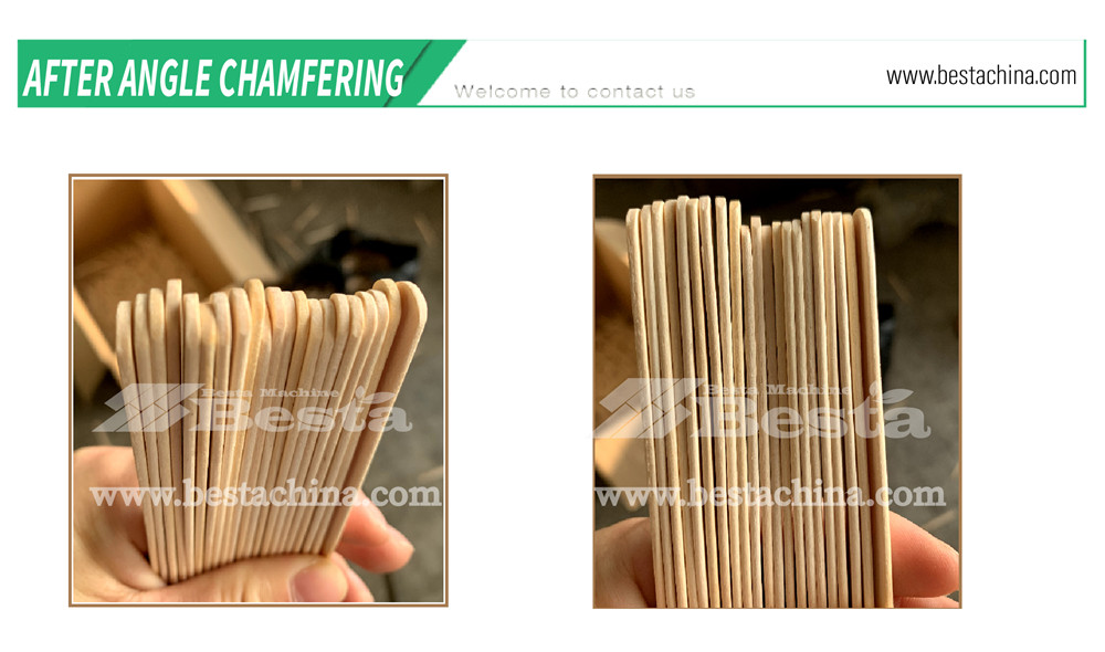 wooden ice cream stick chamfering machine