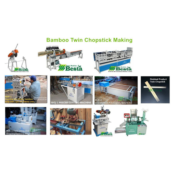 Bamboo Twin Chopstick Making Machine (Production Line)