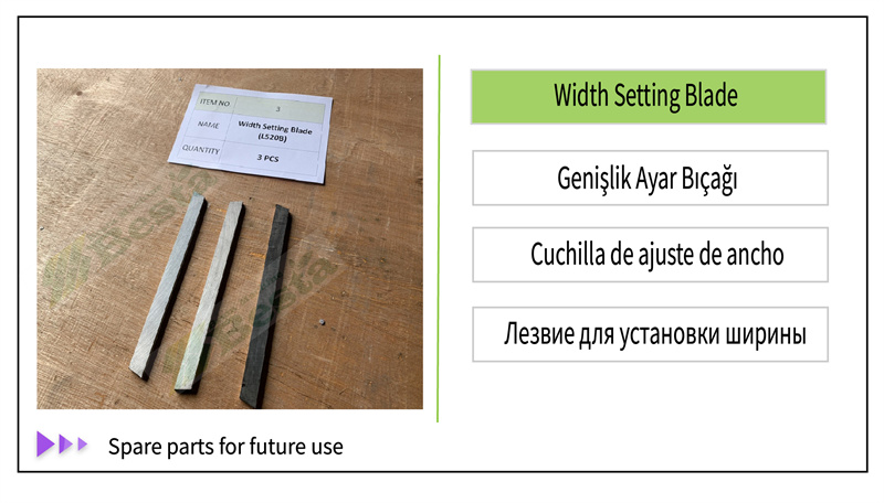 Accessories for wood rotary cutting machine