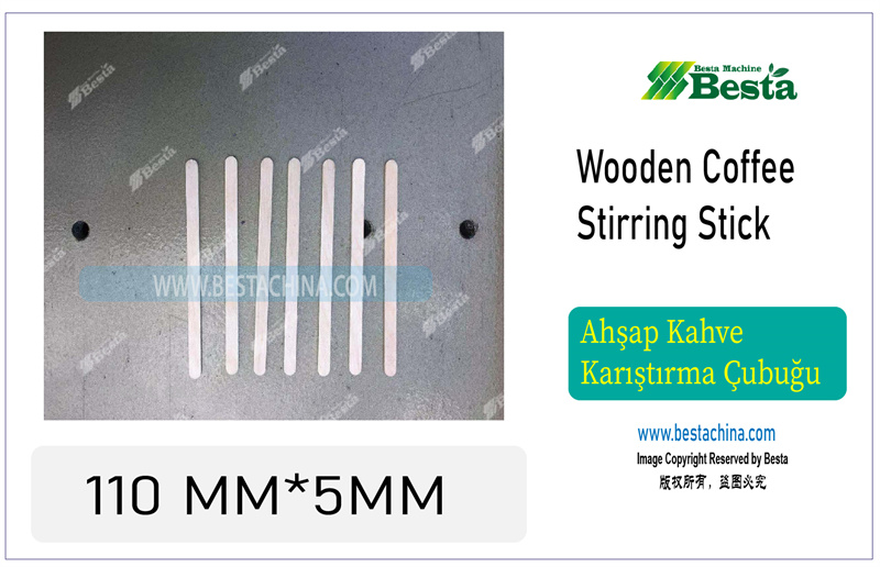 Wooden coffee stirring stick making machines