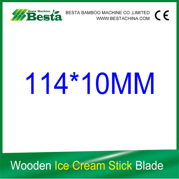 114MM Wooden Ice Cream Stick Carved Cutting Blade
